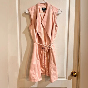 FINAL PRICE DROP G by Giuliana Suede Like Sleeveless Trench Coat